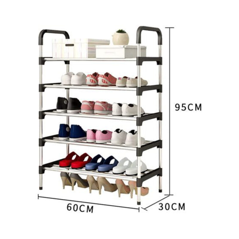 5 Layer Steel Shoe Rack Organizer - Image 5